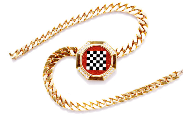 Bulgari 1970s Unique Chess Necklace - Image 3