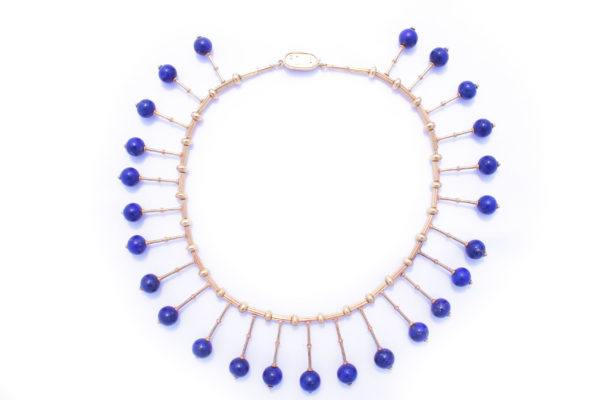 Travaglini Antique Roman Lapis Lazuli and Gold Set - Image 2