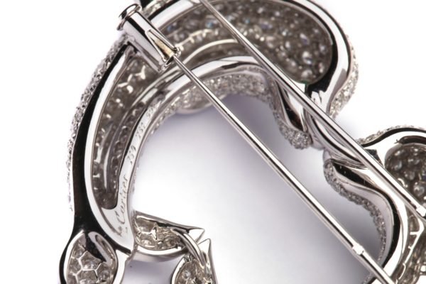 Cartier 1990s Dolphin Diamond and Brooch - Image 2
