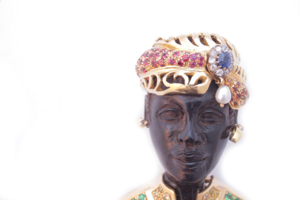 Large Extravagant Blackamoor Brooch/Pendant - Image 3