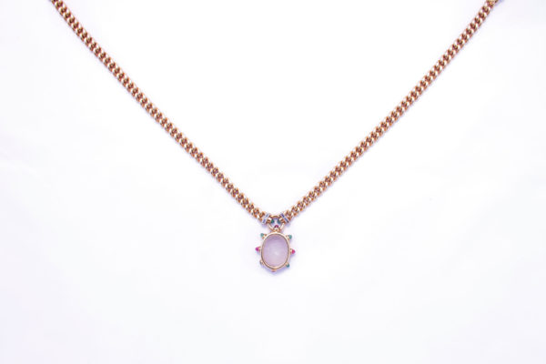 Bulgari Unusual Agate Pendant Necklace - Image 4