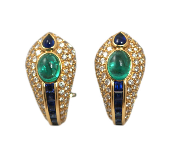Important Emerald, Sapphire and Diamond Snake Set - Image 5