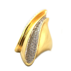 1970s Italian Liquid Design Ring