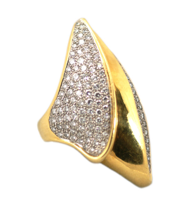 1970s Italian Liquid Design Ring - Image 5