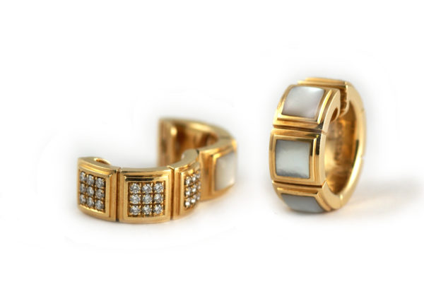 Mauboussin Diamond and Mother of Pearl Ear Clips - Image 2