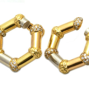 Rare Bulgari New York Three Gold Ear Clips