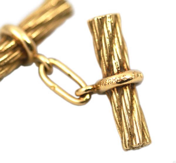 Hermes Vintage Rope Cufflinks - Image 4