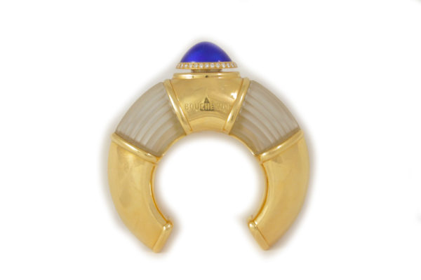Boucheron Crystal and Enamel Perfume Cuff