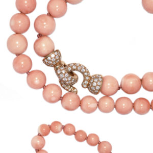Exceptional Cartier Angel Skin Coral Necklace