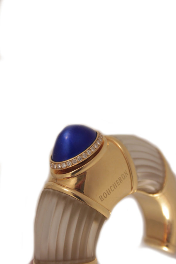 Boucheron Crystal and Enamel Perfume Cuff - Image 3