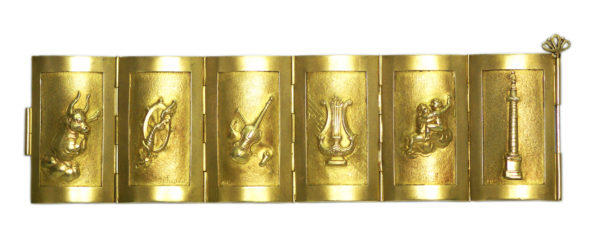 Unusual 1970s Gold Bracelet by Mortet - Image 2