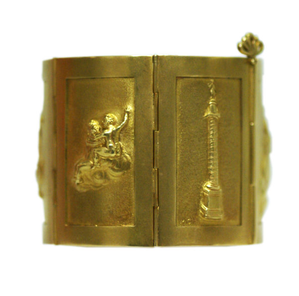 Unusual 1970s Gold Bracelet by Mortet - Image 4