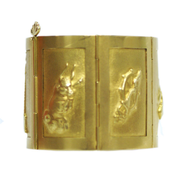 Unusual 1970s Gold Bracelet by Mortet - Image 5