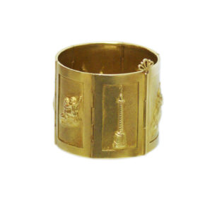 Unusual 1970s Gold Bracelet by Mortet