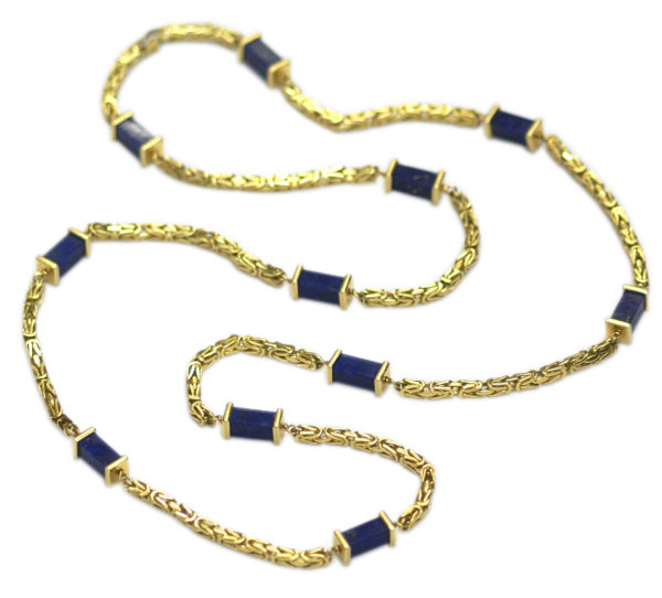 Nicolis Cola Lapis & Gold Chain