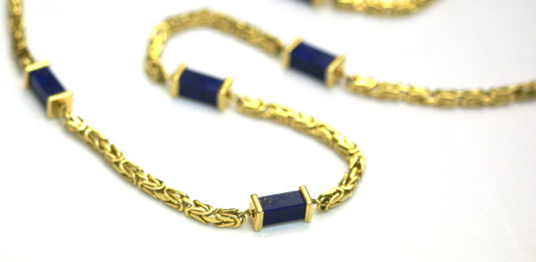 Nicolis Cola Lapis & Gold Chain - Image 2