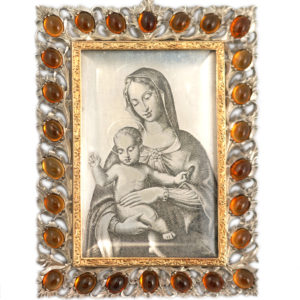 Buccellati Citrine Silver Gold Madonna Miniature