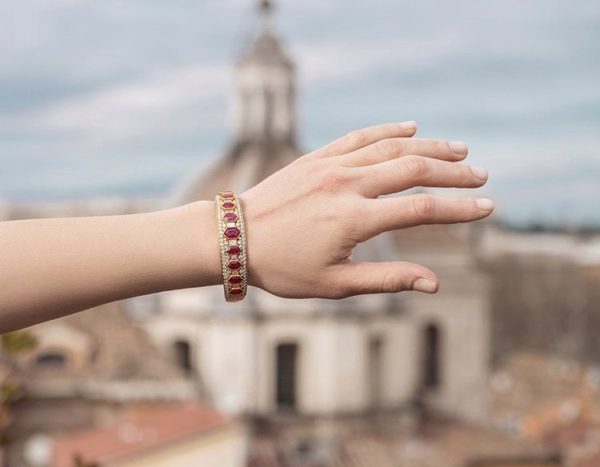 Iconic Ruby & Diamond Bangle by Bulgari - Image 6