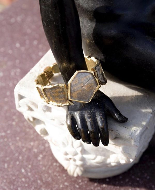 Gubelin White and Yellow Gold Unusual Bracelet Wristwatch - Image 3