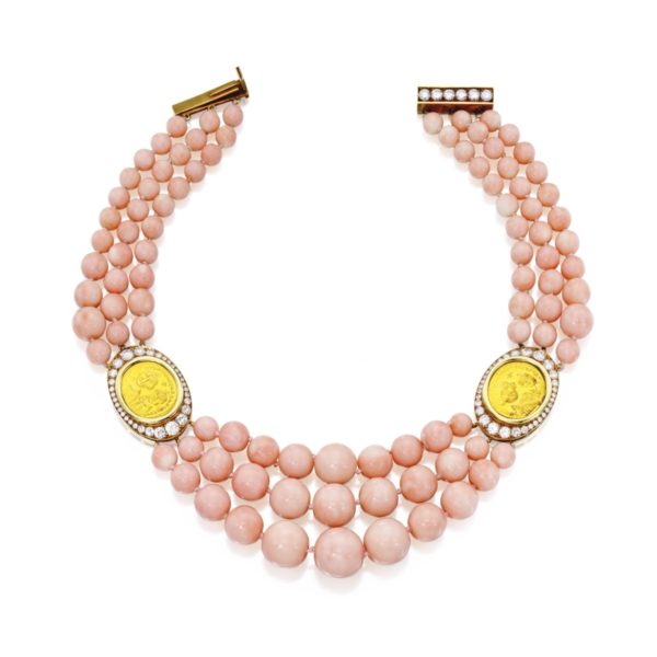 Bulgari Angel Skin Coral & Coin Necklace - Image 2