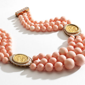 Bulgari Angel Skin Coral & Coin Necklace