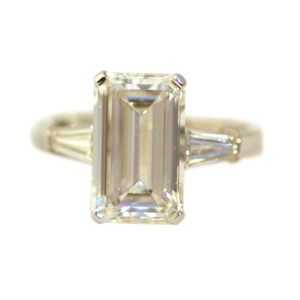 Bulgari Emerald Cut Diamond Ring