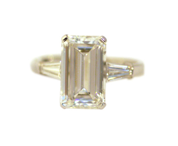 Bulgari Emerald Cut Diamond Ring