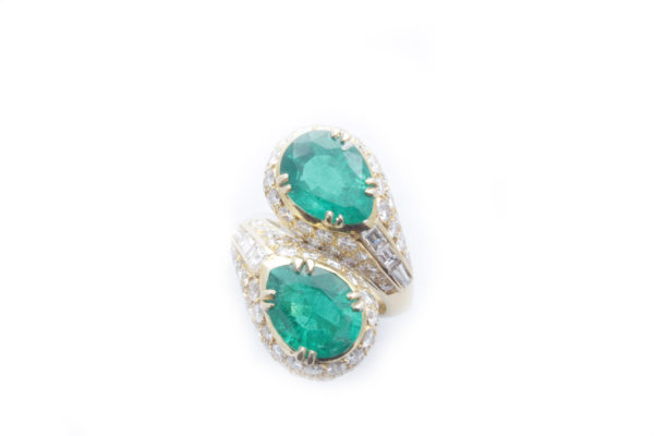 Bulgari "Toi et Moi" Emerald Ring
