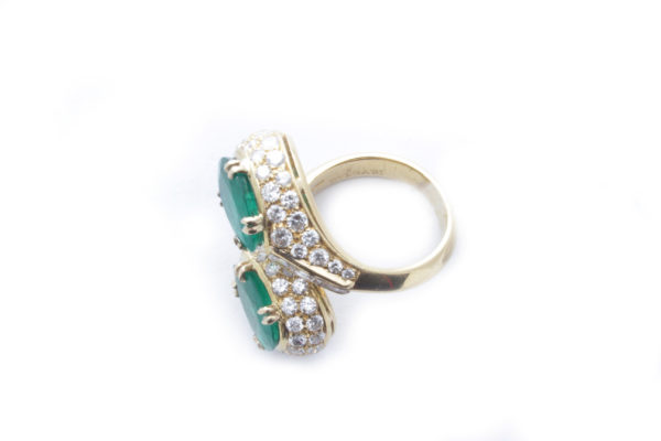 Bulgari "Toi et Moi" Emerald Ring - Image 2