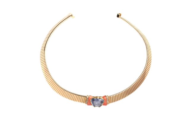 Bulgari Sapphire Tubogas Necklace - Image 2