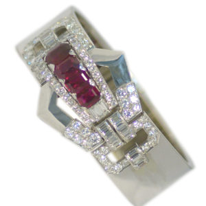 Burmese Ruby & Diamond Bangle