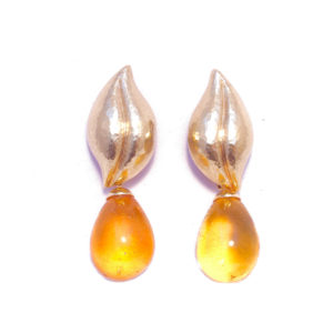 Tiffany & Co. Paloma Picasso Amber & Gold Earrings