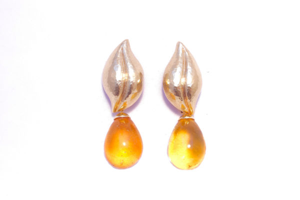 Tiffany & Co. Paloma Picasso Amber & Gold Earrings