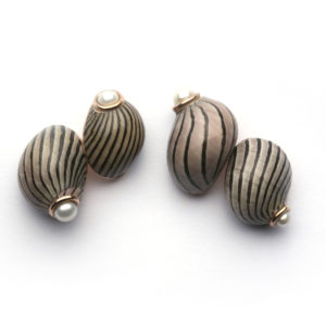 Pearl Gold and Shell Cufflinks