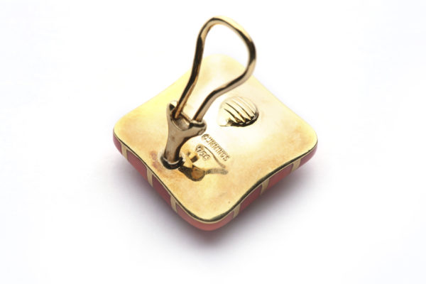 Tiffany & Co. Angela Cummings Coral & Gold Earclips - Image 3
