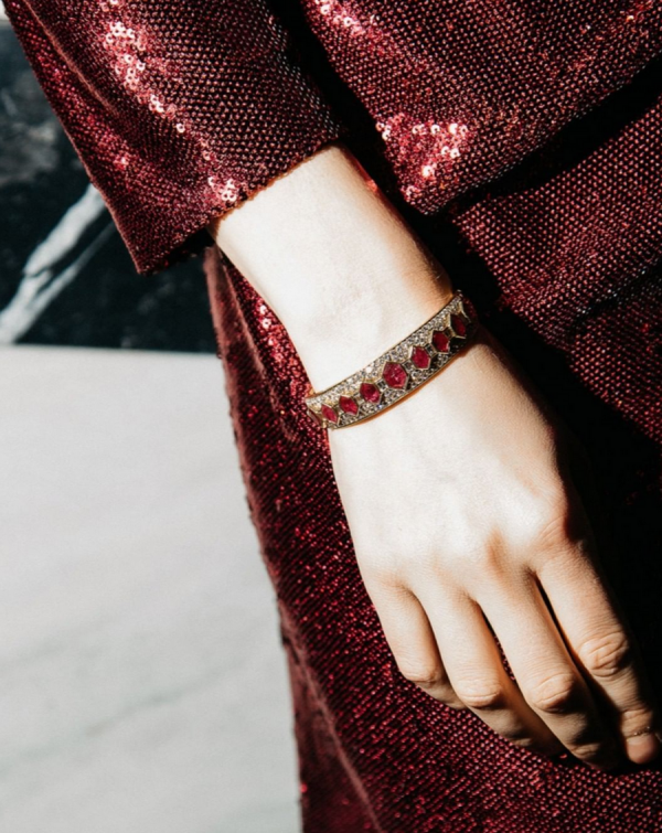 Iconic Ruby & Diamond Bangle by Bulgari - Image 5