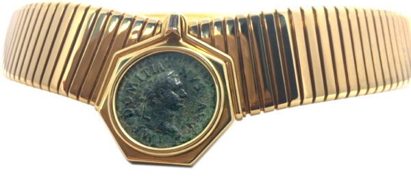 Bulgari Unusual Tubogas Monete Gold Necklace