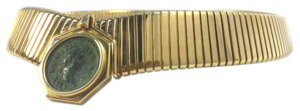 Bulgari Unusual Tubogas Monete Gold Necklace - Image 2