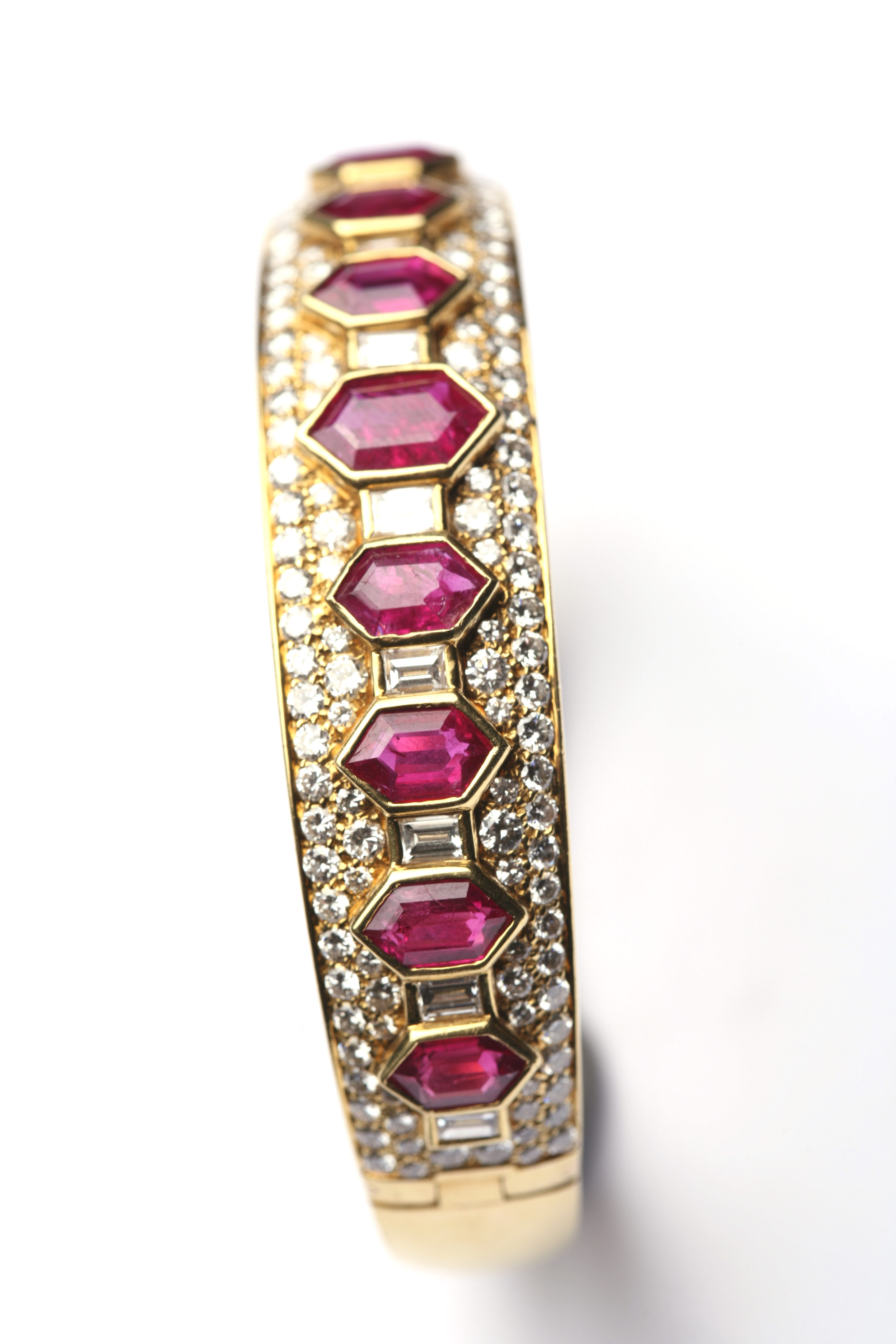 Iconic Ruby \u0026 Diamond Bangle by Bulgari 