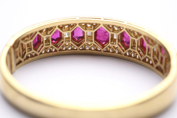 Iconic Ruby & Diamond Bangle by Bulgari - Image 4