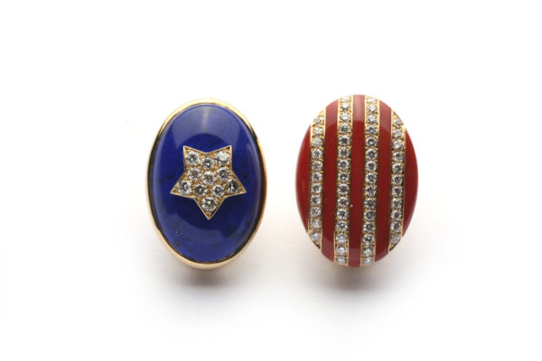 Bulgari Star & Stripes EarClips