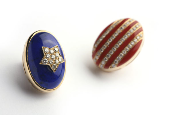 Bulgari Star & Stripes EarClips - Image 2