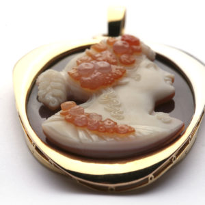 Bulgari Large Agate Cameo Pendant