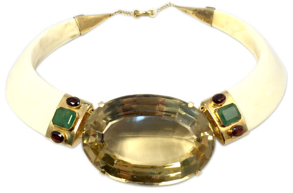 Old Extravagant Necklace by David Webb - Image 2