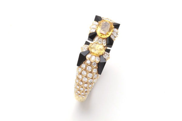 Superb Sapphire, Diamond & Onyx Bracelet by Fred - Image 3