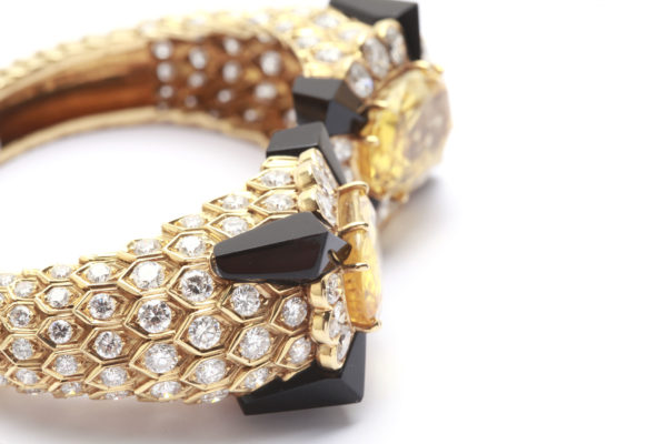 Superb Sapphire, Diamond & Onyx Bracelet by Fred - Image 6