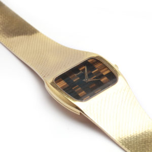 Unusual Piaget Tigers Eye & Gold Watch