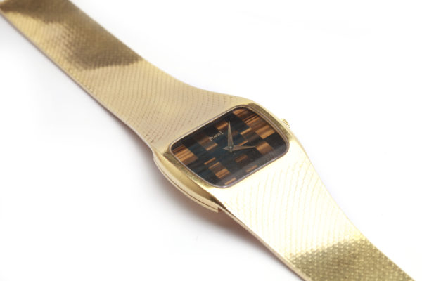 Unusual Piaget Tigers Eye & Gold Watch