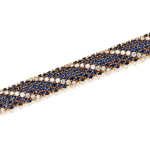 Flexible Cartier Sapphire Bracelet