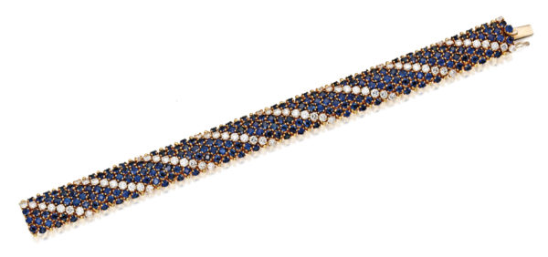 Flexible Cartier Sapphire Bracelet